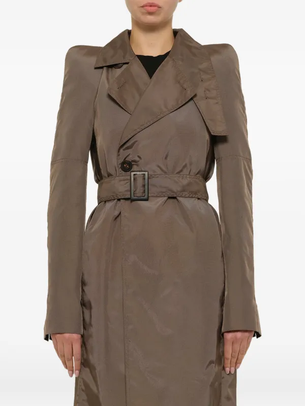 ジャケット・アウター Rick owens Asymmetric trench Rick Owens Maria Asymmetric Trench Coat | Brown | FARFETCH