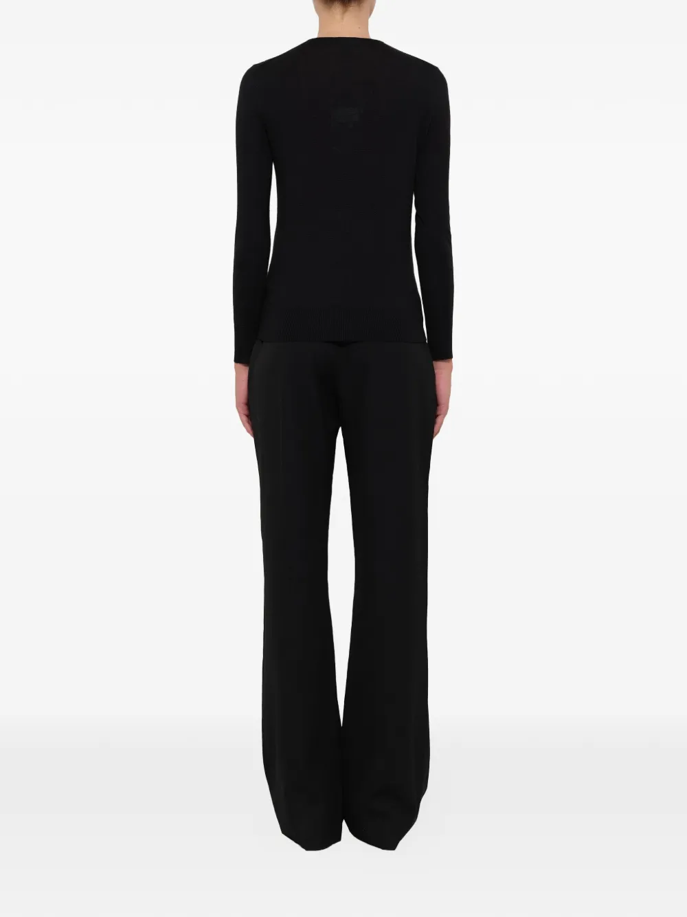 Alexander McQueen Vest met V-hals en kralen Zwart