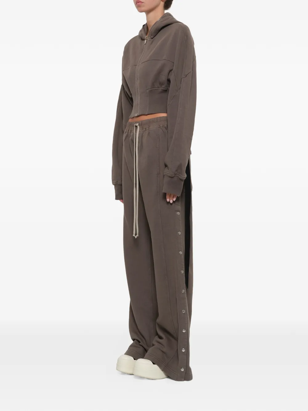 Rick Owens DRKSHDW Pusher trainingsbroek met drukknoop Bruin