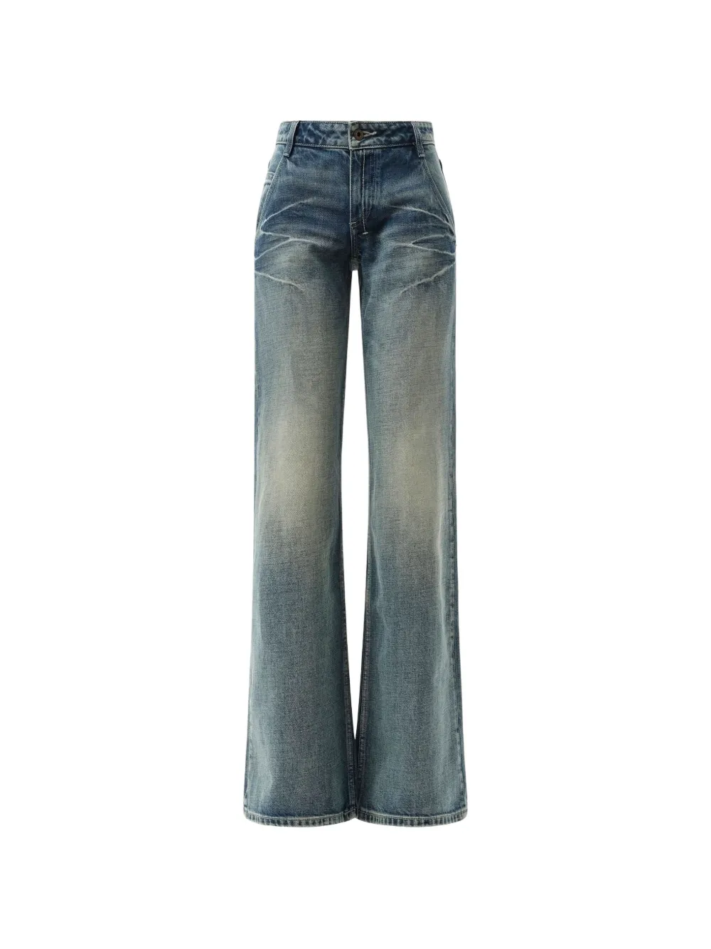 Fax Copy Express 888 oversized jeans - Blu