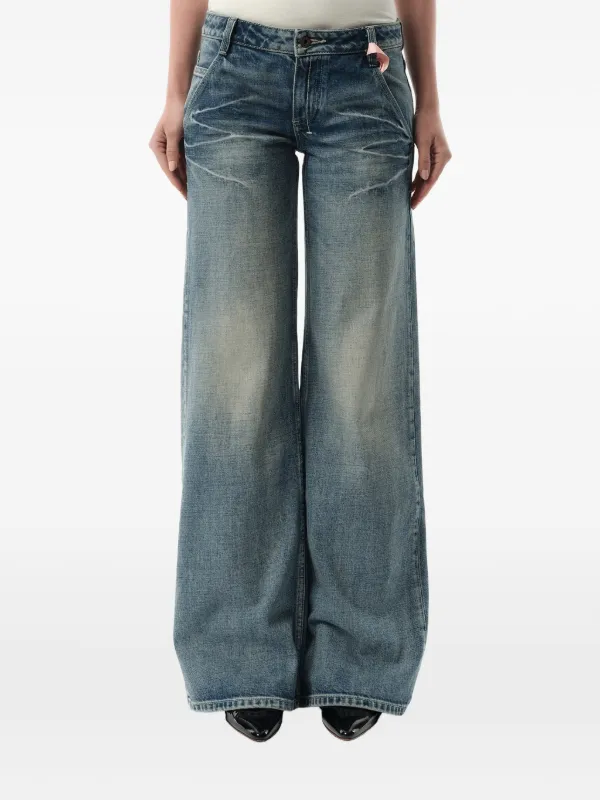 Fax Copy Express 888 Oversized Jeans | Blue | FARFETCH