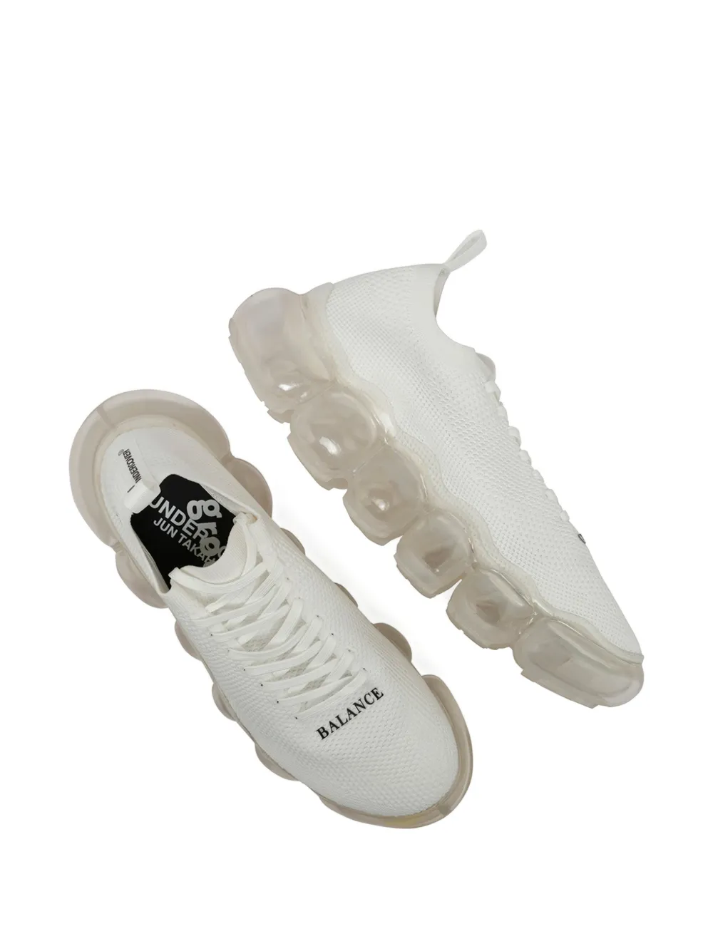 Undercover x Grounds sneakers met bubbelzool Wit