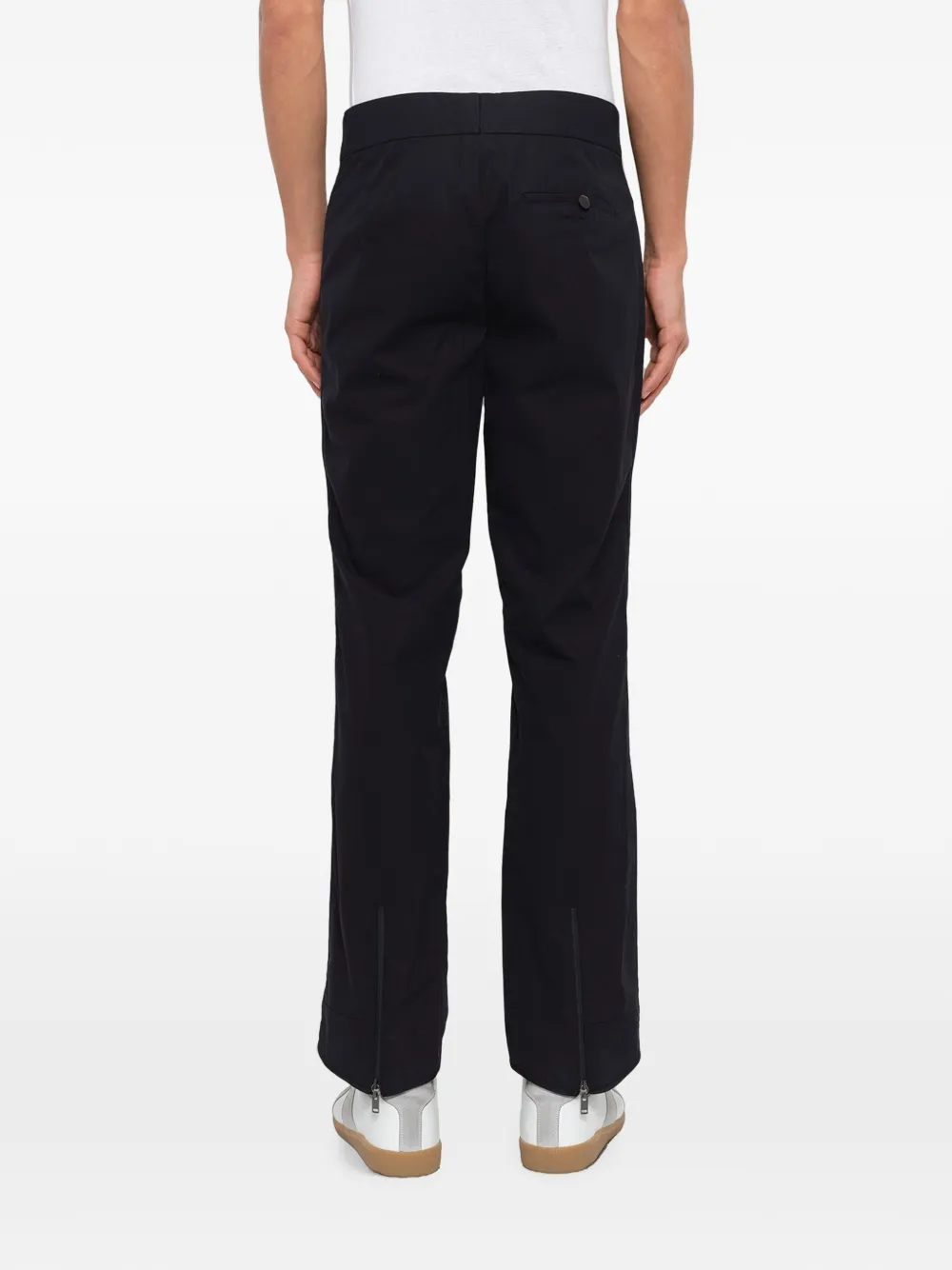 Lanvin Flared broek met ritsen bij de boorden Zwart