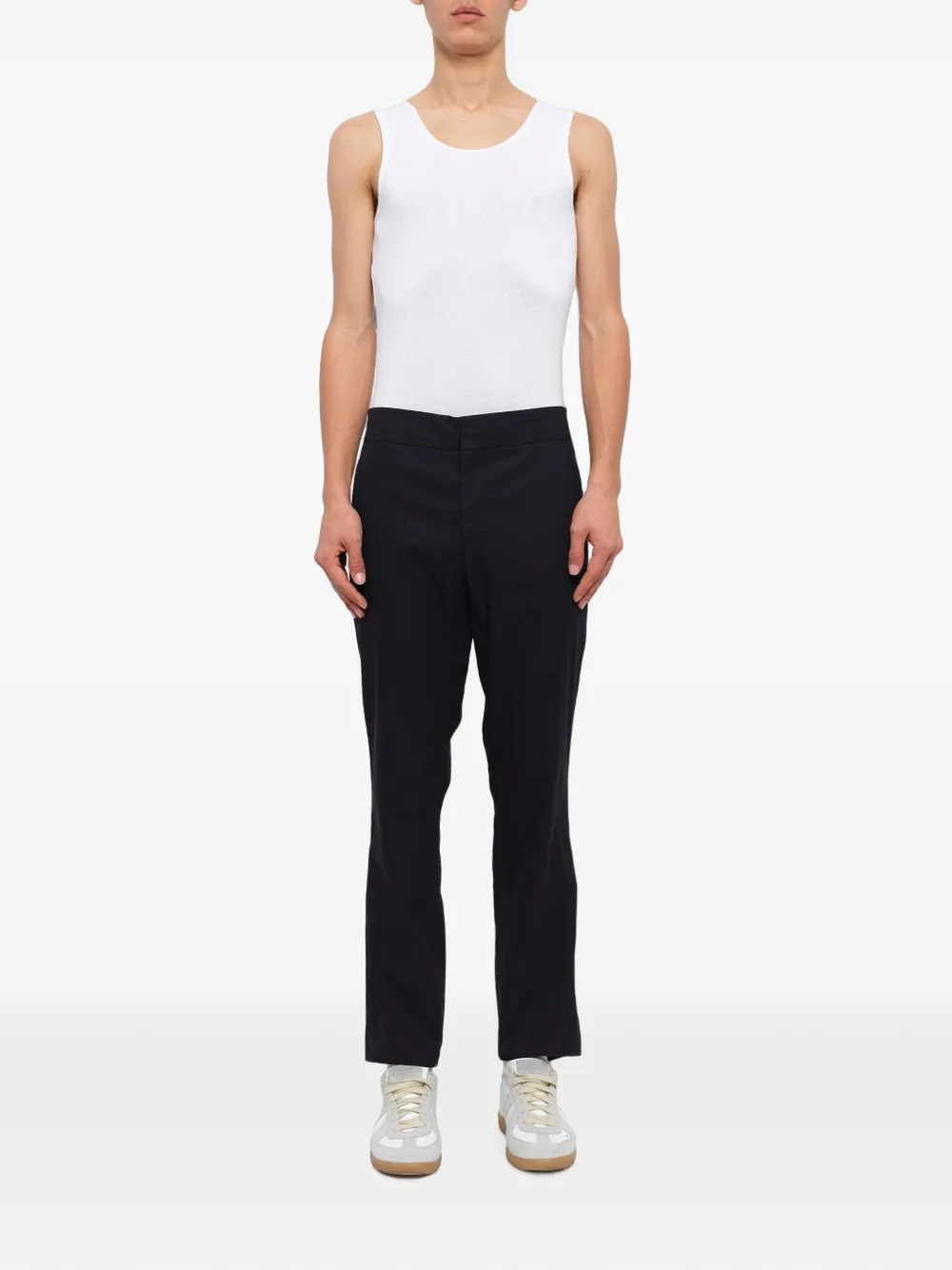 Lanvin Flared broek met ritsen bij de boorden Zwart