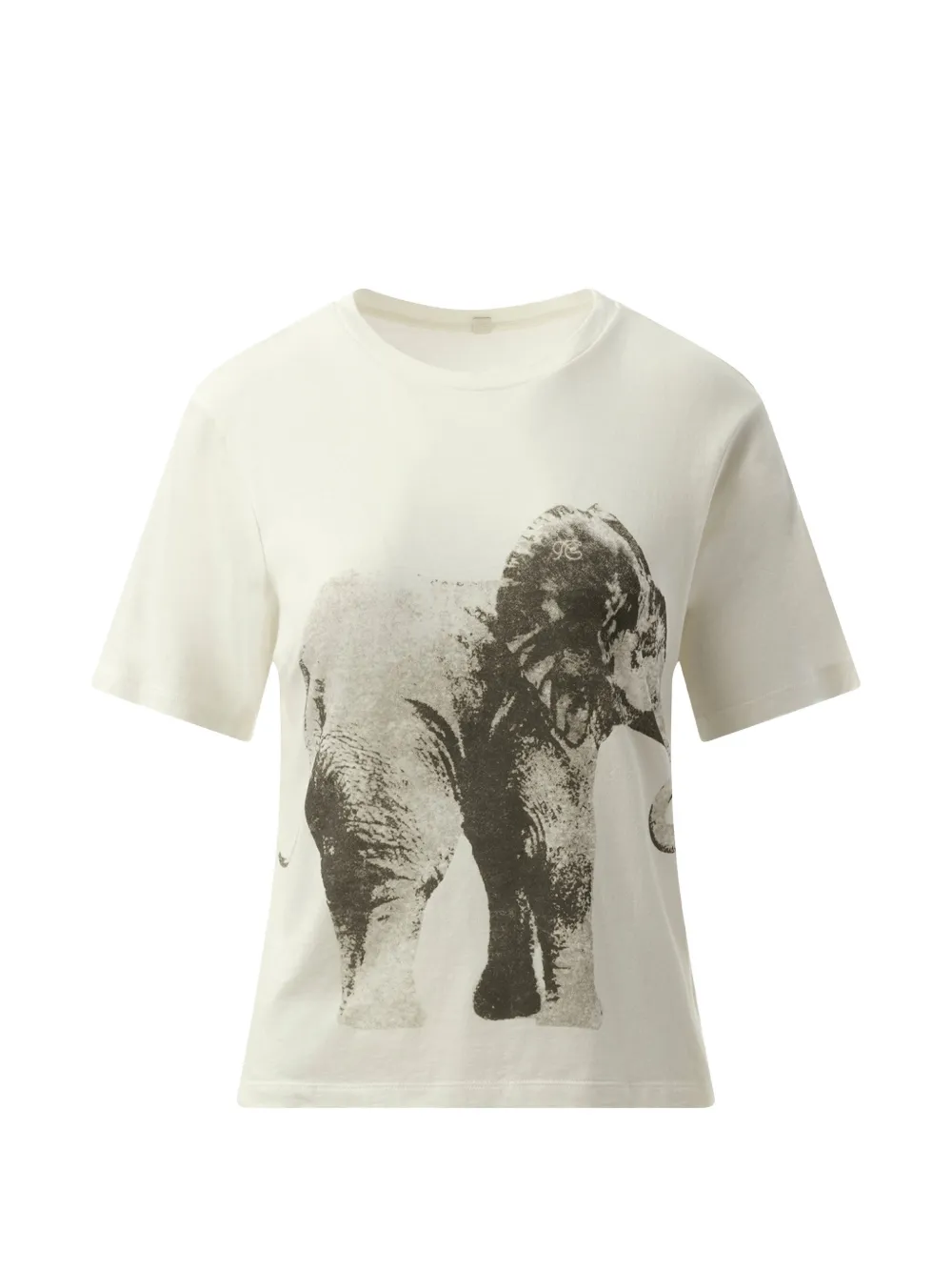 Fax Copy Express elephant-print t-shirt - Toni neutri