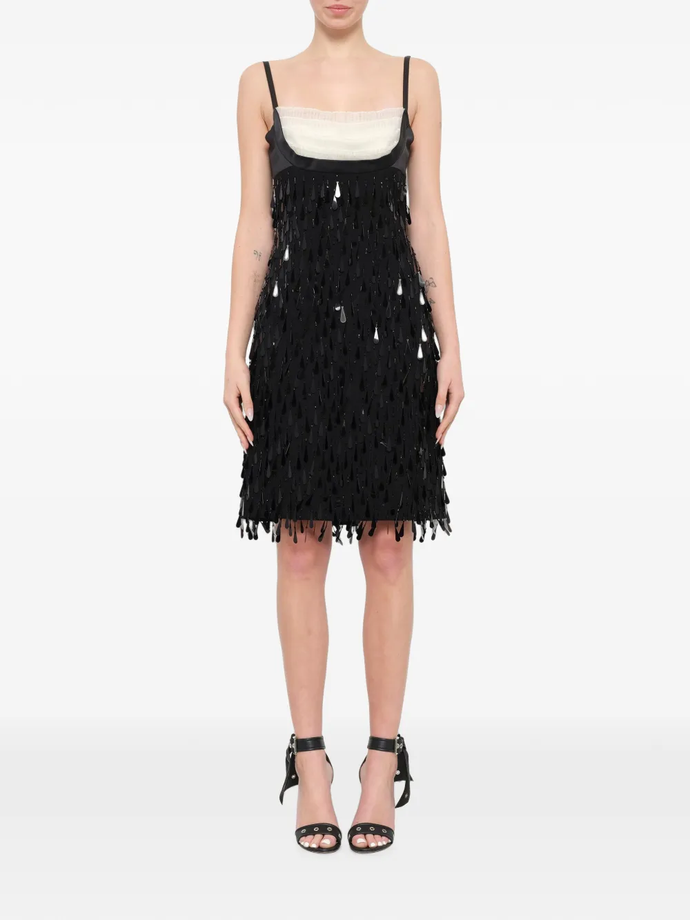Marc Jacobs sequin-embellished wool mini dress - Nero