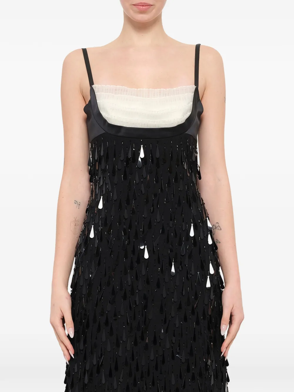 Marc Jacobs Wollen mini-jurk verfraaid met pailletten Zwart