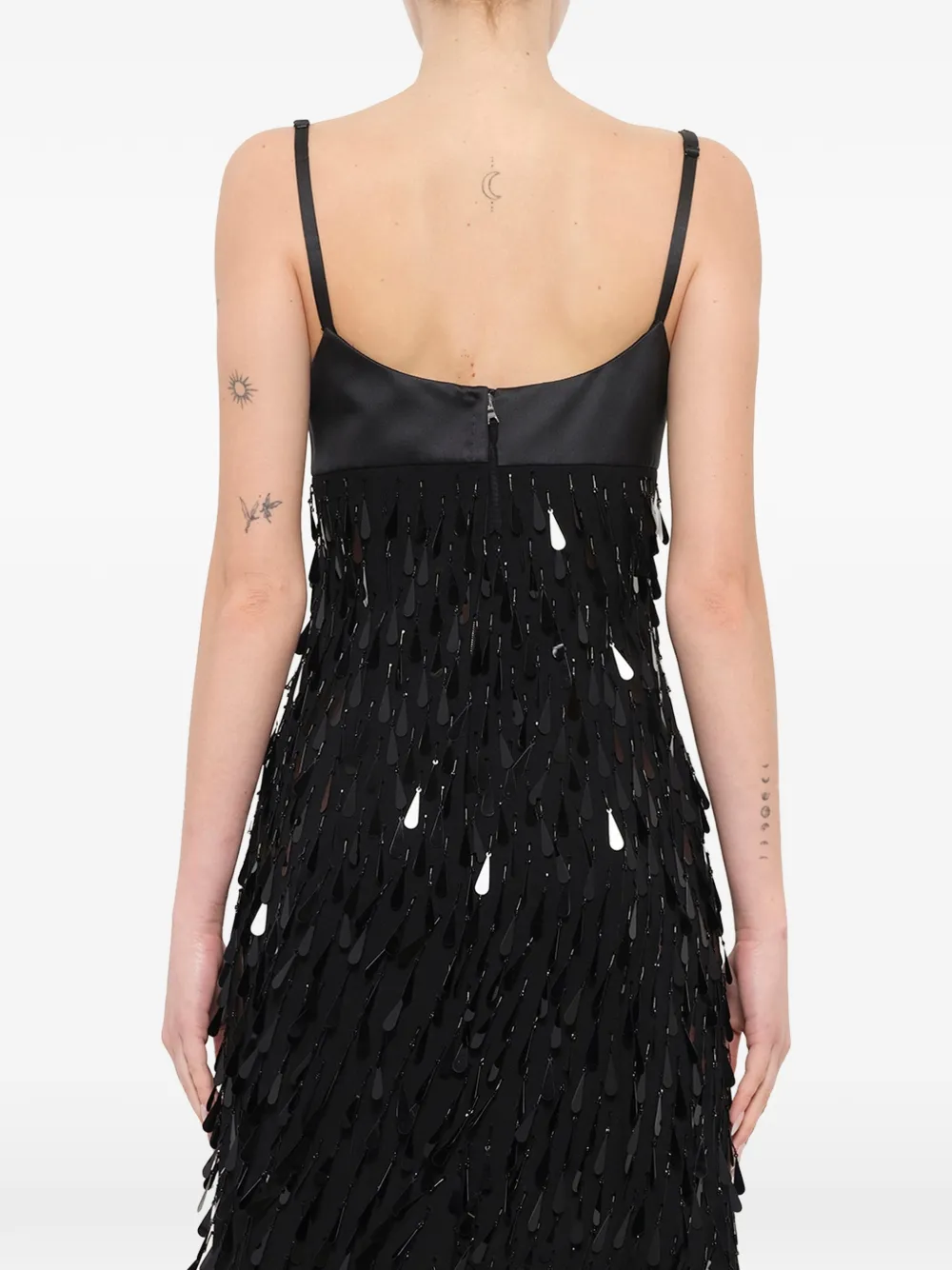 Marc Jacobs Wollen mini-jurk verfraaid met pailletten Zwart