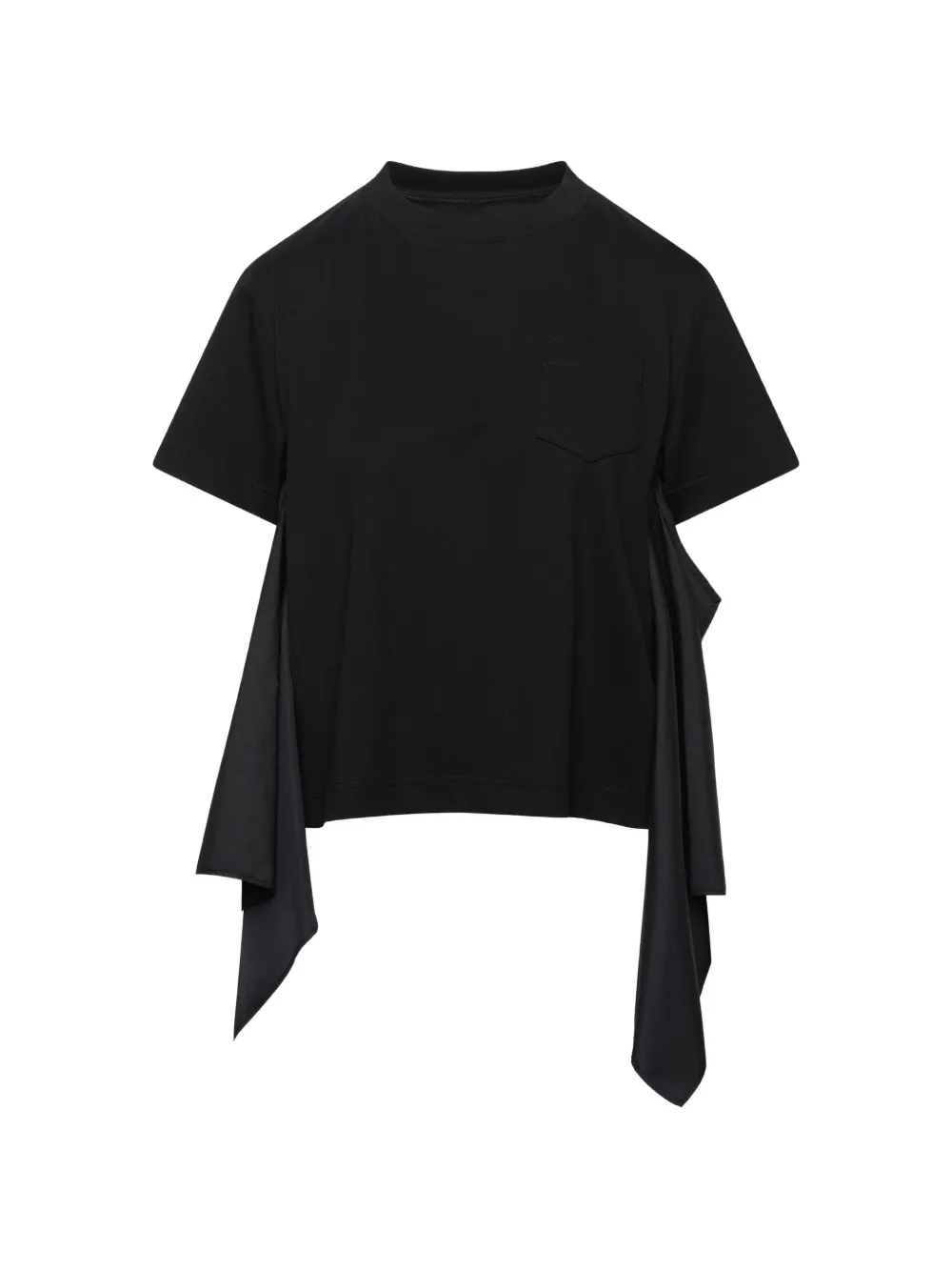 sacai panelled T-shirt - Nero