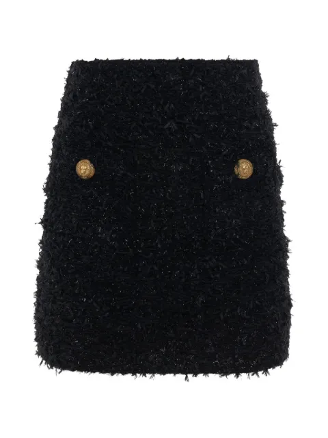 Balmain — high-waisted tweed skirt