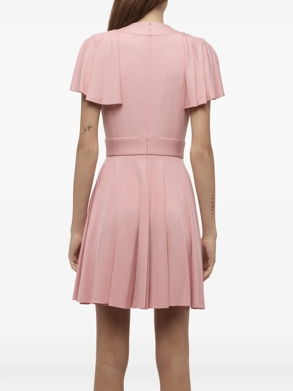 Alexander McQueen Geplooide jurk met ruches Roze