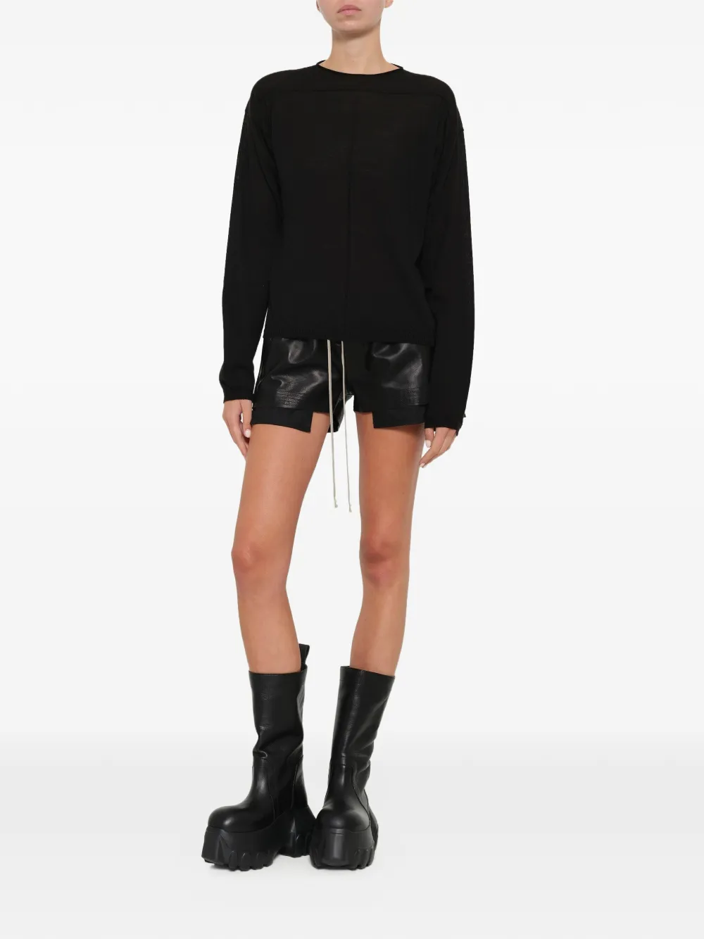 Rick Owens Trui met ronde hals Zwart