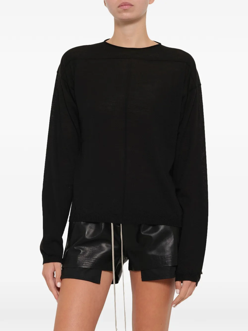 Rick Owens Trui met ronde hals Zwart