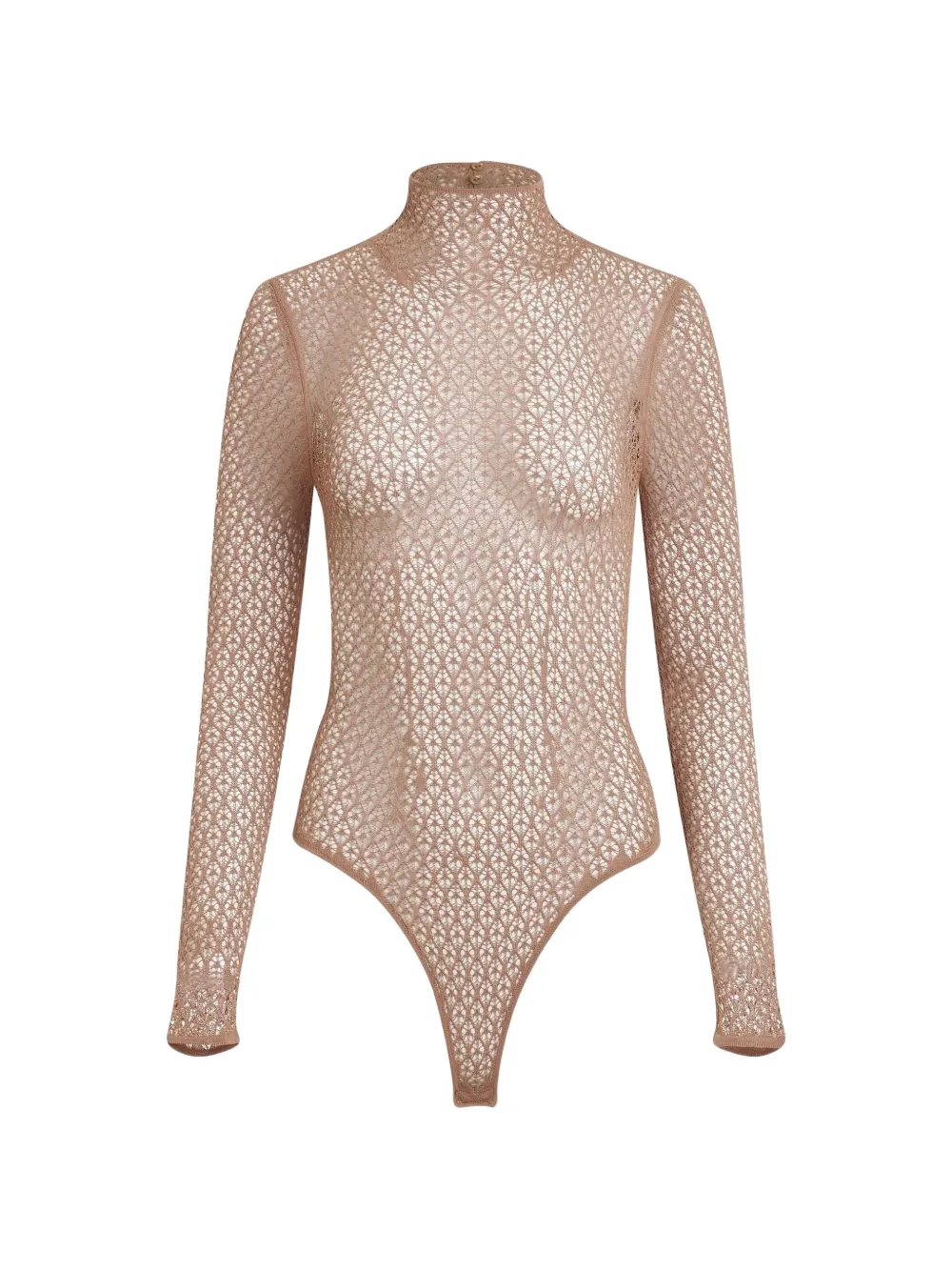 KHAITE Fena lace bodysuit - Toni neutri