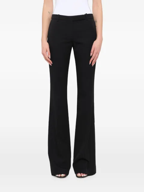 Alexander McQueen belt-loops flared trousers