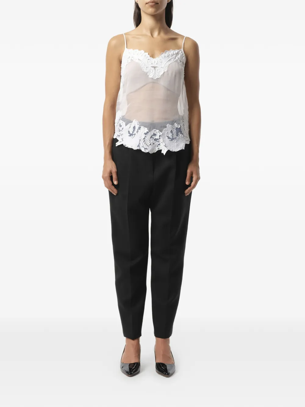 Givenchy Top met afwerking van kant Wit
