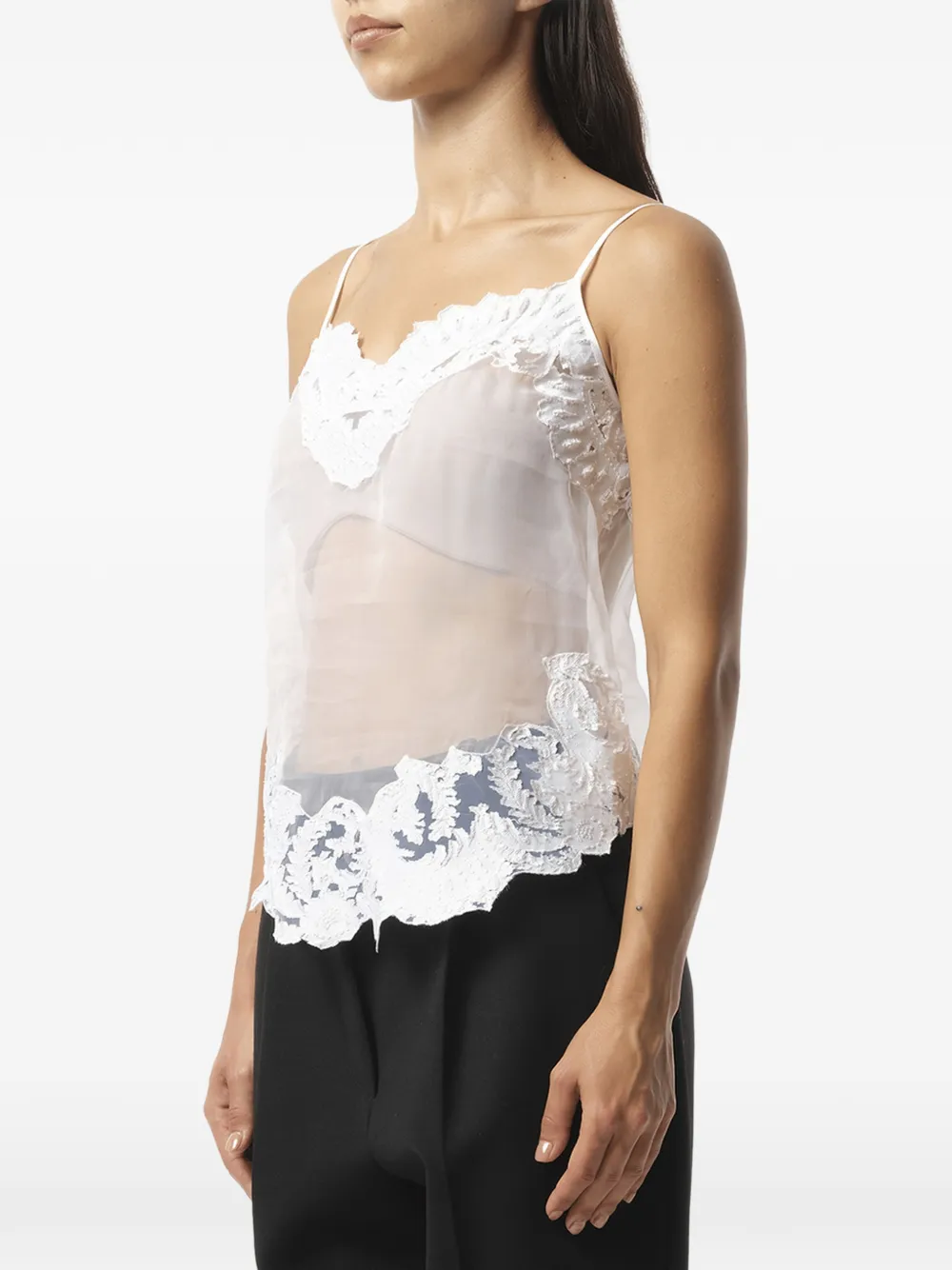 Givenchy Top met afwerking van kant Wit