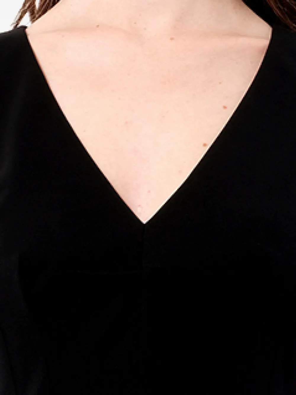Balenciaga Midi-jurk met V-hals Zwart