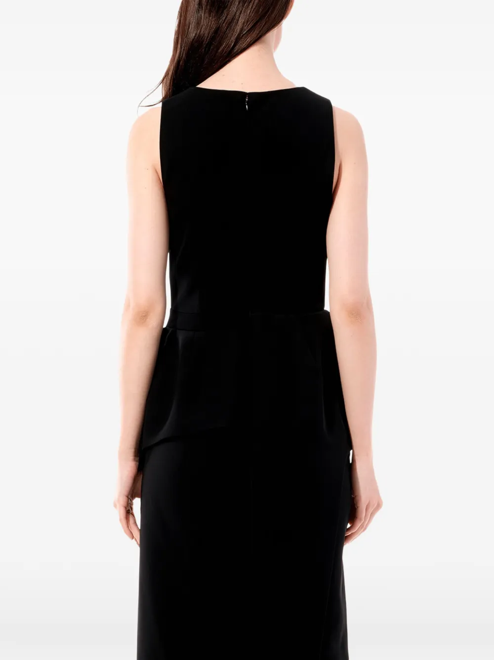 Balenciaga Midi-jurk met V-hals Zwart