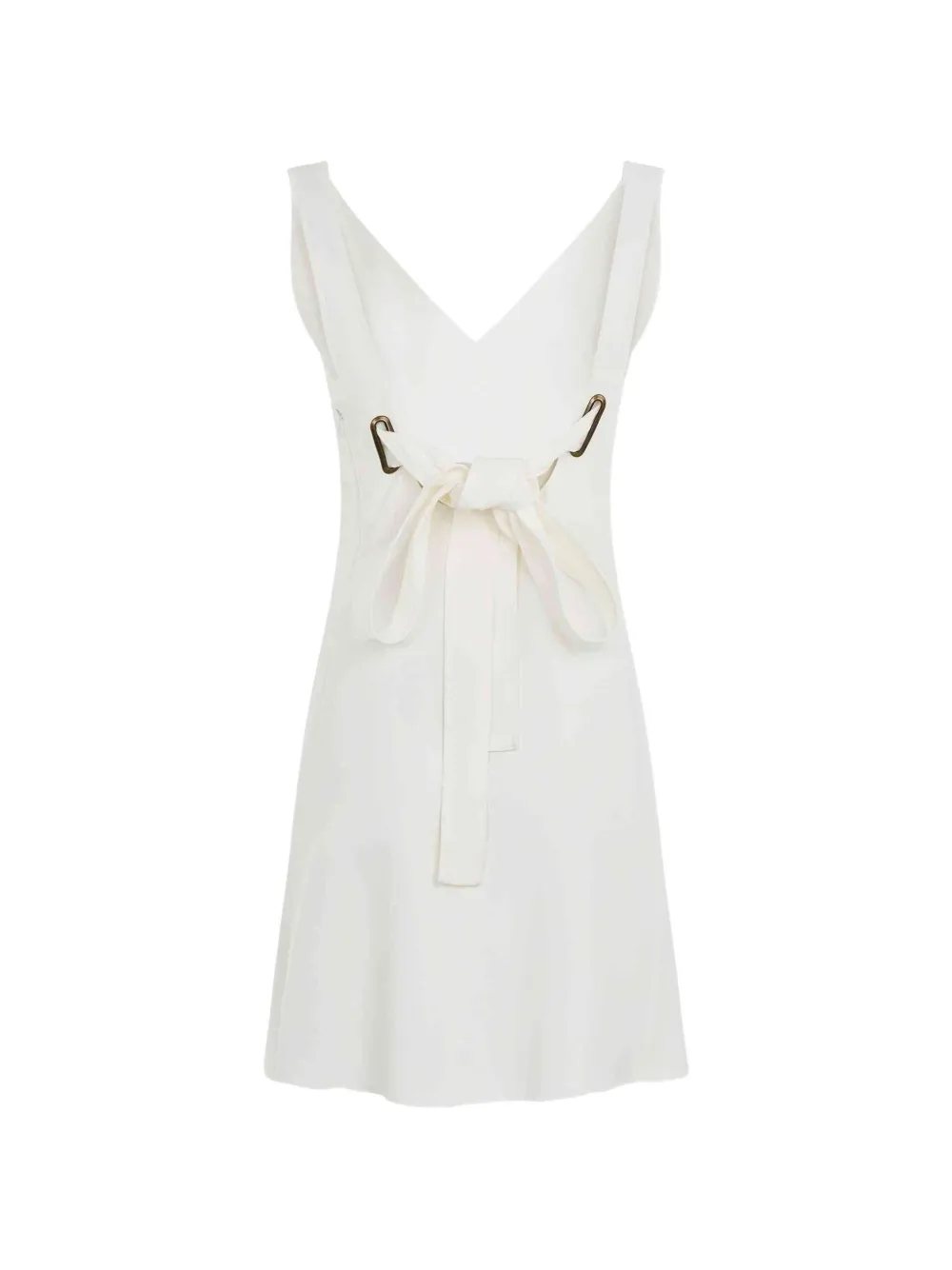 Chloé Mini-jurk met V-hals Wit