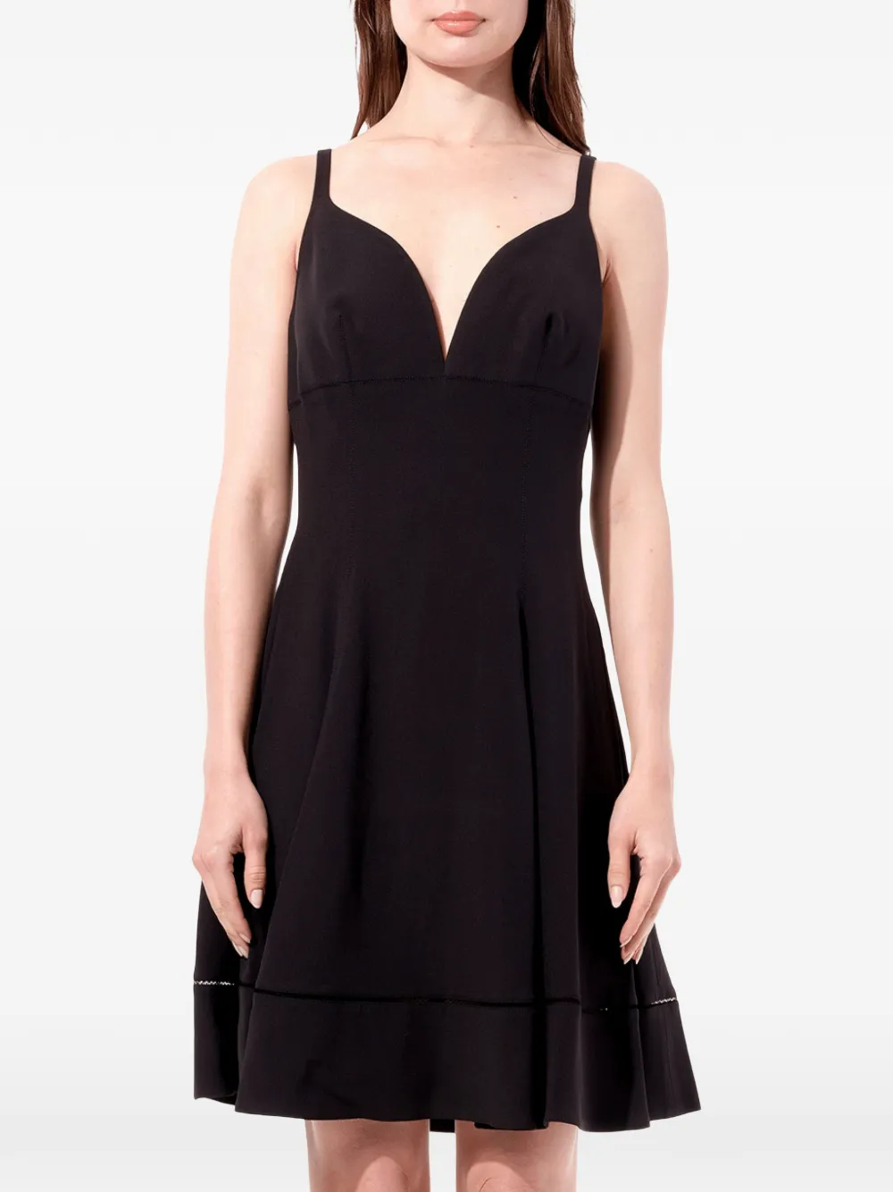 Balenciaga V-neck sleeveless mini dress - Nero