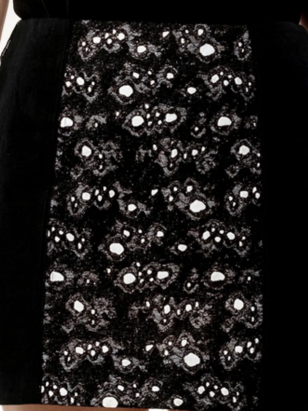 Balenciaga Straight rok met abstract patroon Zwart