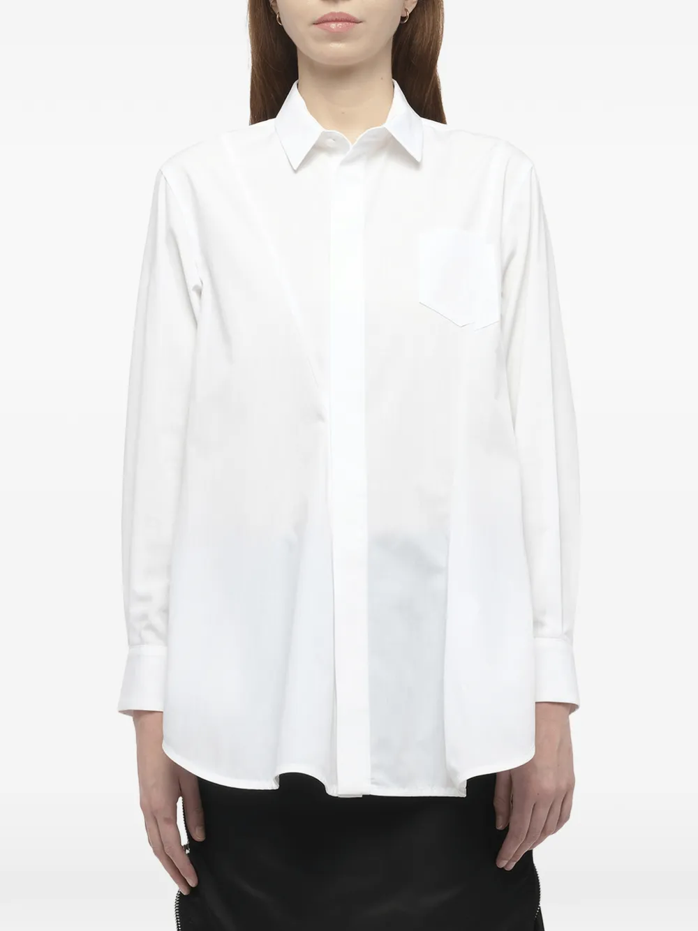 sacai Blouse met borstzak Wit