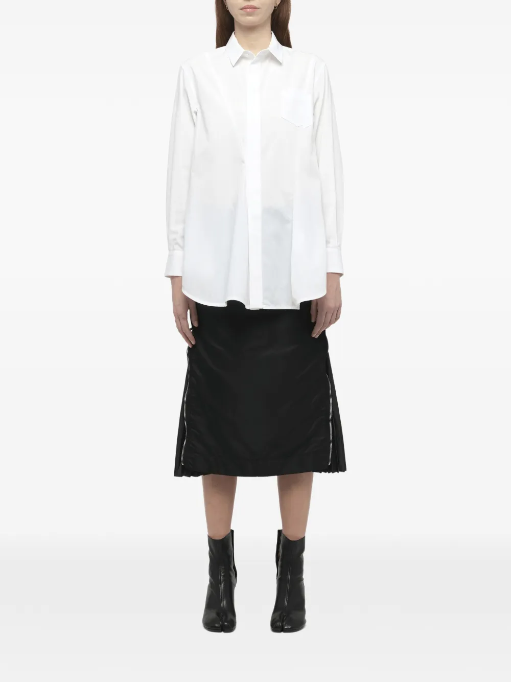 sacai Blouse met borstzak Wit
