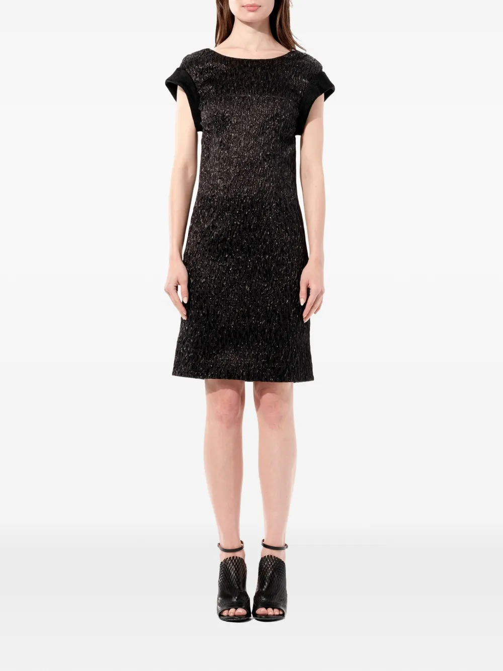 Balenciaga Mini-jurk met ronde hals Zwart