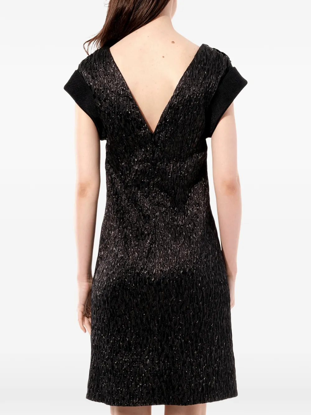 Balenciaga Mini-jurk met ronde hals Zwart