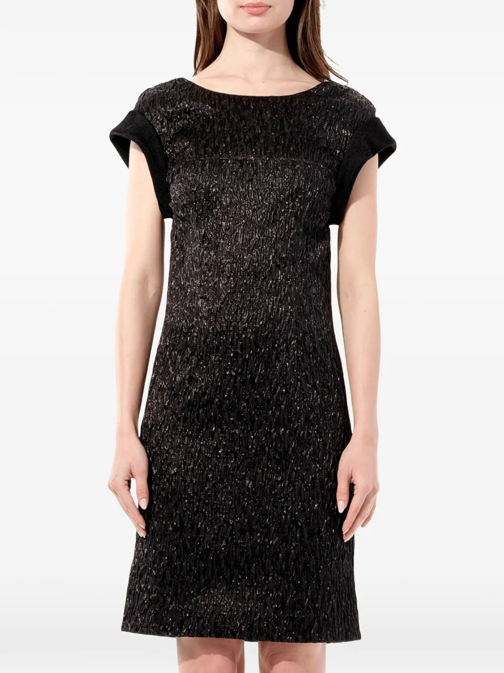 Balenciaga crew-neck mini dress - Schwarz