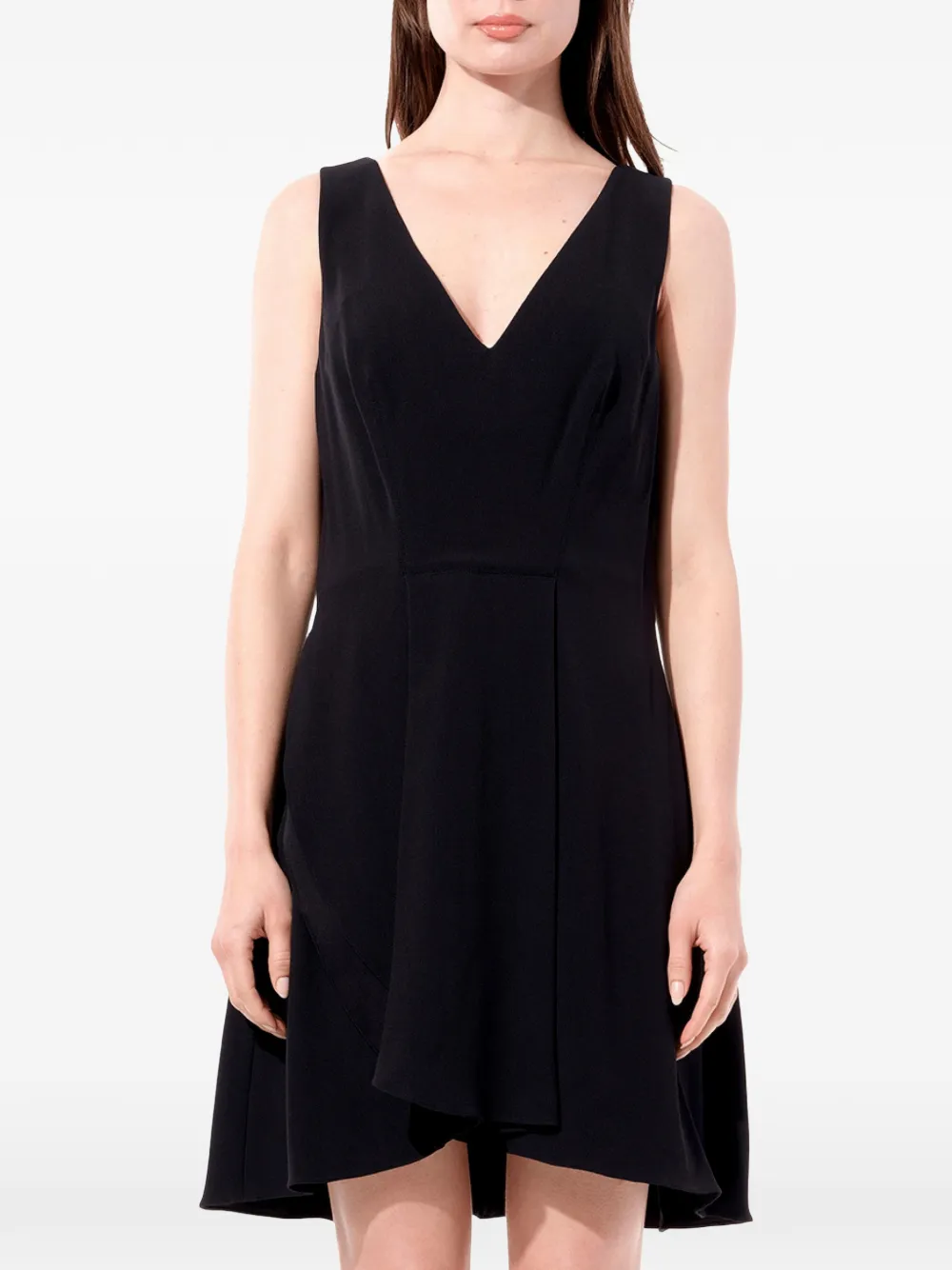 Balenciaga V-neck sleeveless midi dress - Nero