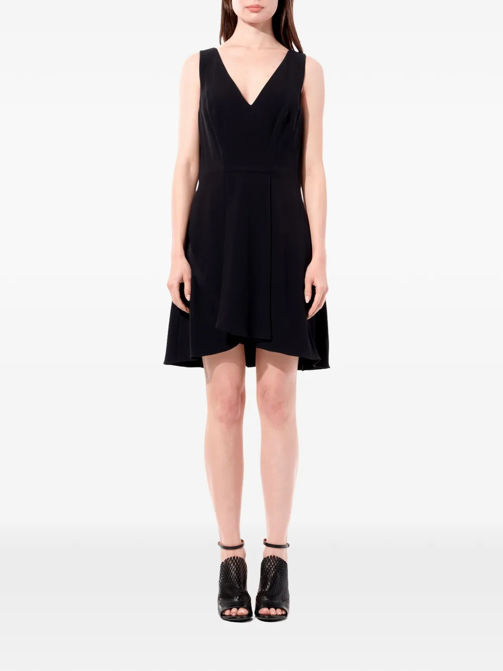 Balenciaga V-neck sleeveless midi dress - Black