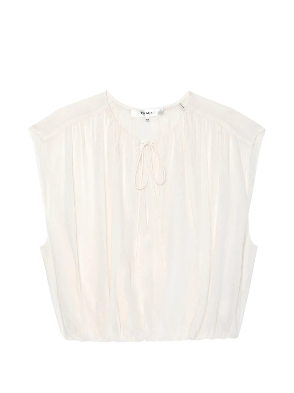 FRAME The Wave tie-fastening top - Neutrals