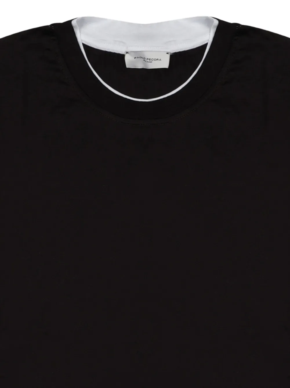 Paolo Pecora Gelaagd T-shirt Zwart
