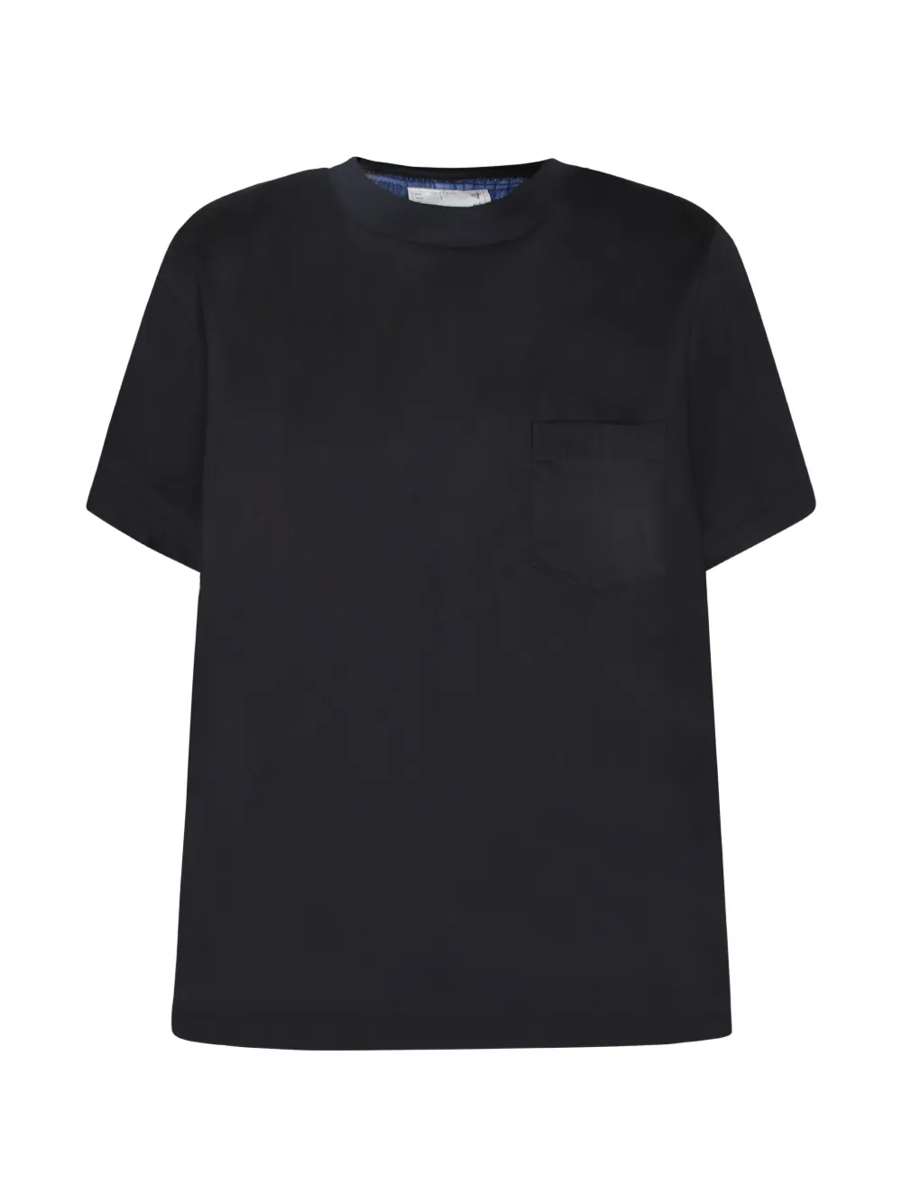 sacai pleated-back T-shirt - Nero