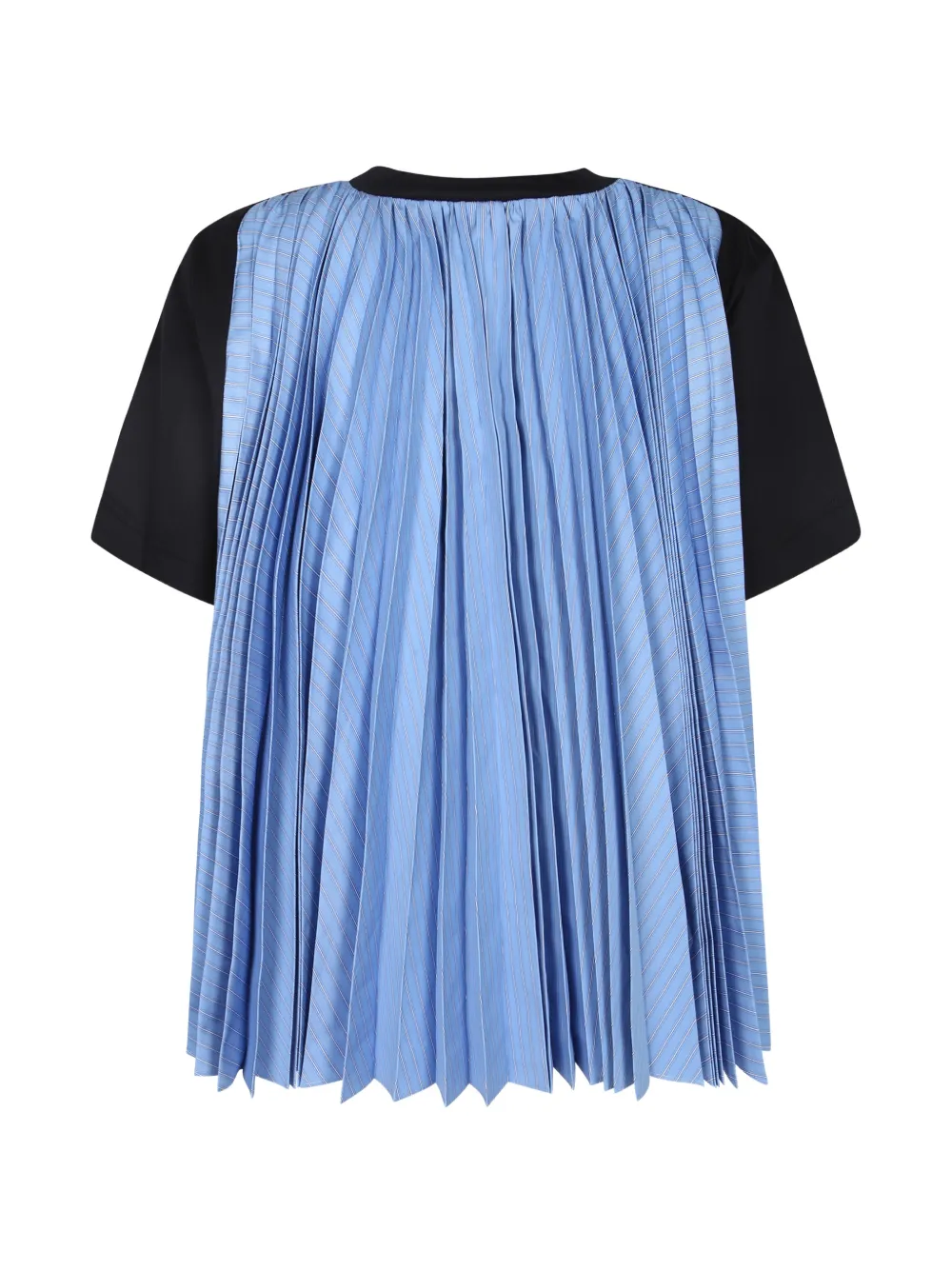 sacai T-shirt met geplooide rug Zwart