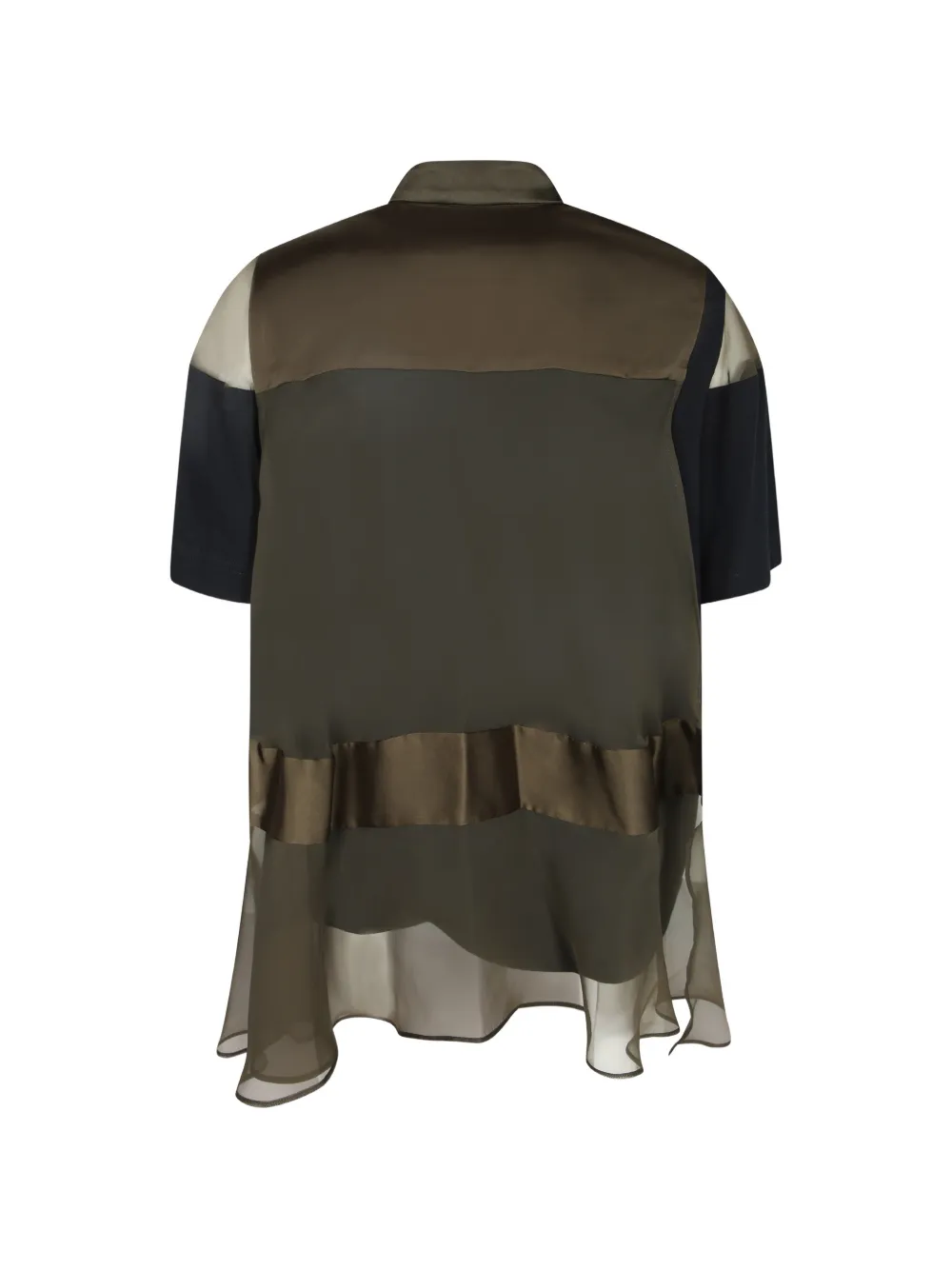 sacai Shirt met ruches Blauw