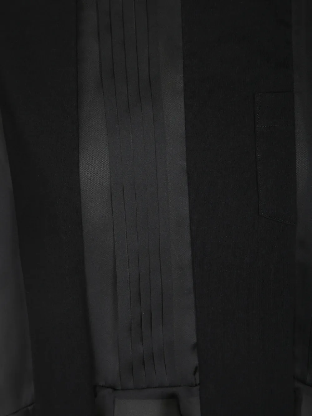 sacai T-shirt met geplooid vlak en ruches Zwart