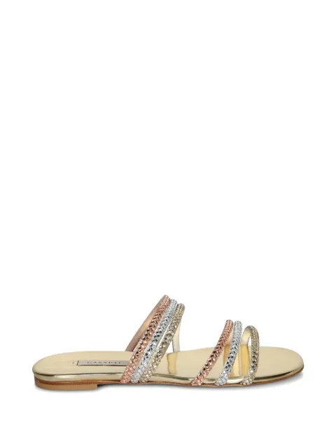 Casadei Androme crystal-embellished flat sandals