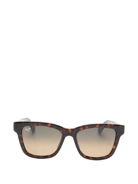 Maui Jim tortoiseshell-effect square-frame sunglasses