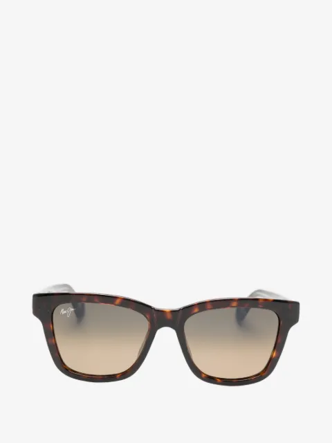 Maui Jim tortoiseshell-effect square-frame sunglasses