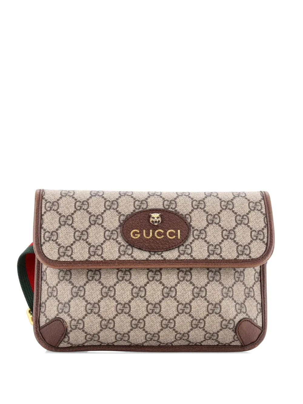 Gucci Pre-Owned Neo Vintage Flap GG Coated Canvas belt bag - Marrone