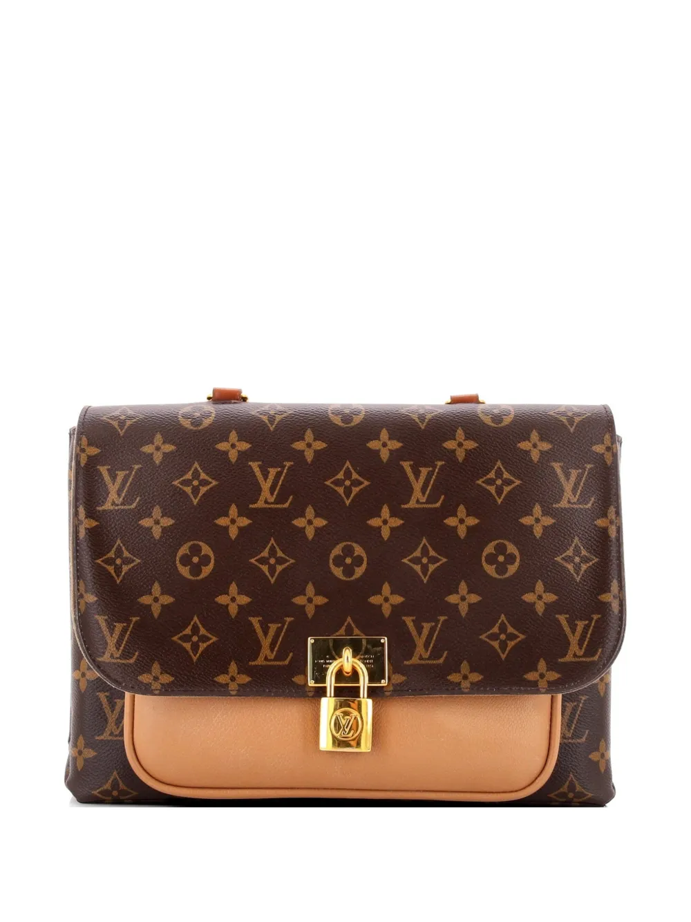 Louis Vuitton Pre-Owned Marignan Handbag Monogram Canvas with Leather shoulder bag - Braun