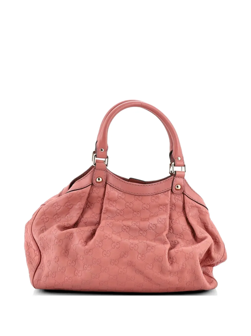 Gucci Pre-Owned スーキー グッチシマ レザー ミディアム ハンドバッグ