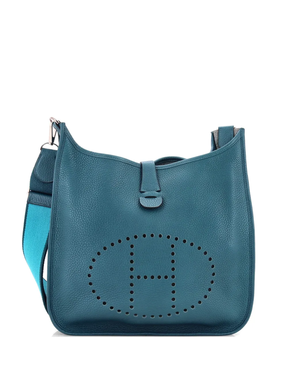 Hermès Pre-Owned Evelyne Bag Gen III Clemence GM crossbody bag - Blu