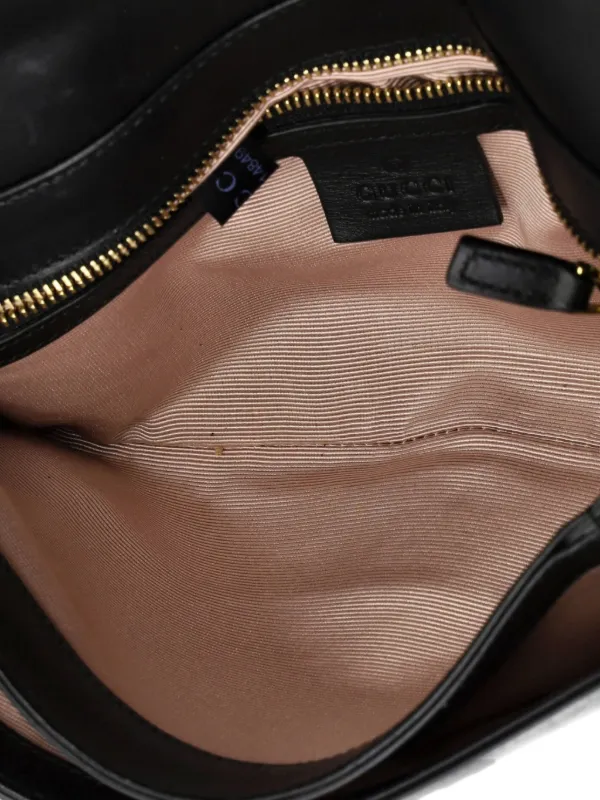 Gucci Pre-Owned アリー レザー スモール ショルダーバッグ | ブラック