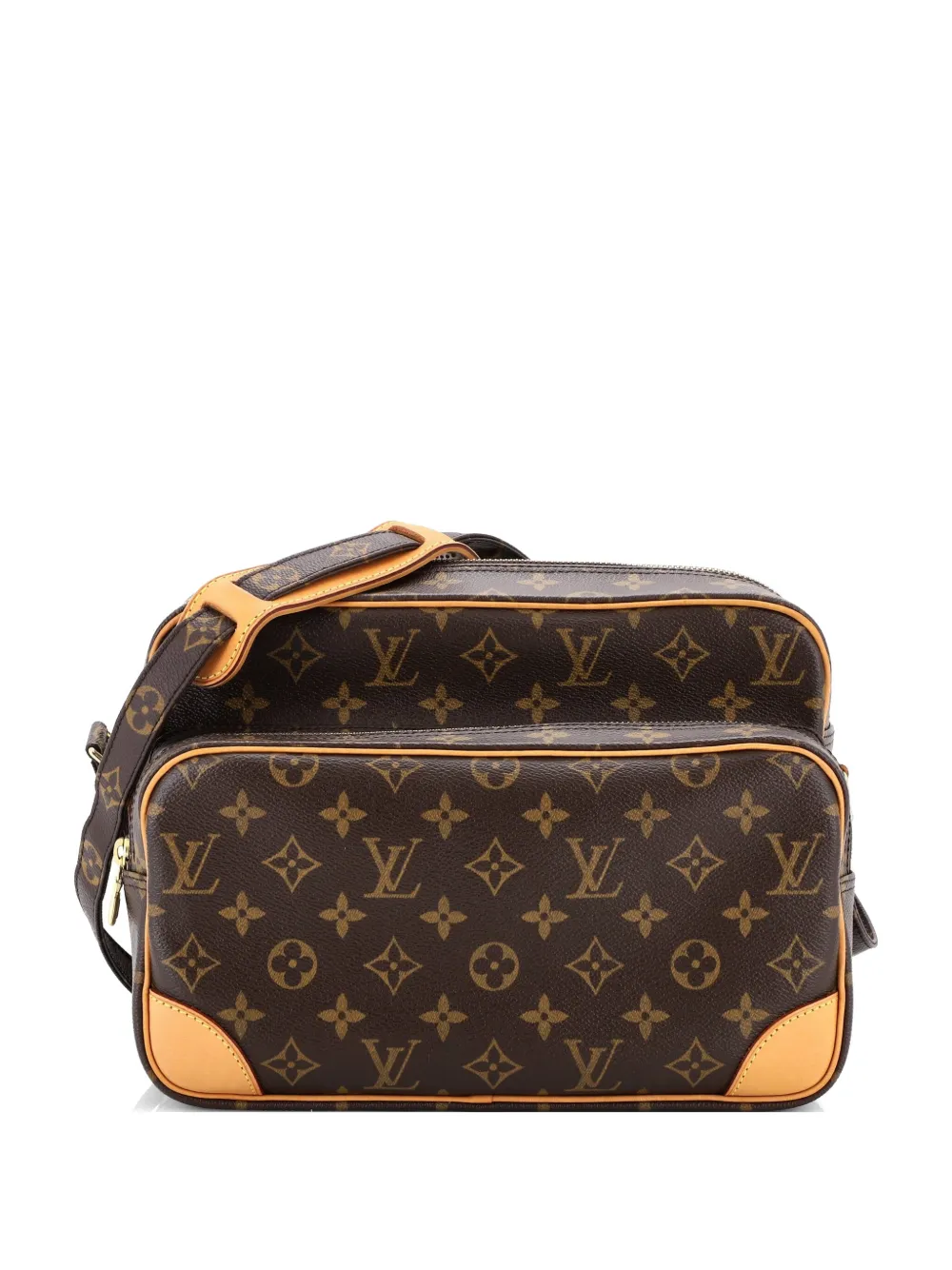 Louis Vuitton Pre-Owned Borsa a tracolla Nil 28 in tela con monogramma - Marrone