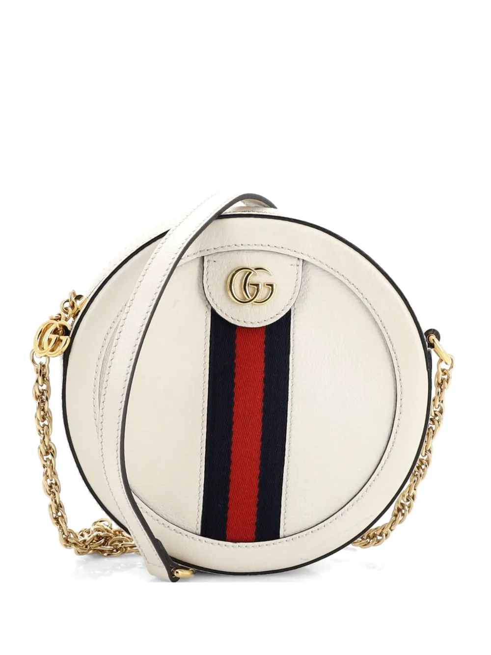 Gucci Pre-Owned Ophidia Round Shoulder Bag Leather Mini crossbody bag - Toni neutri