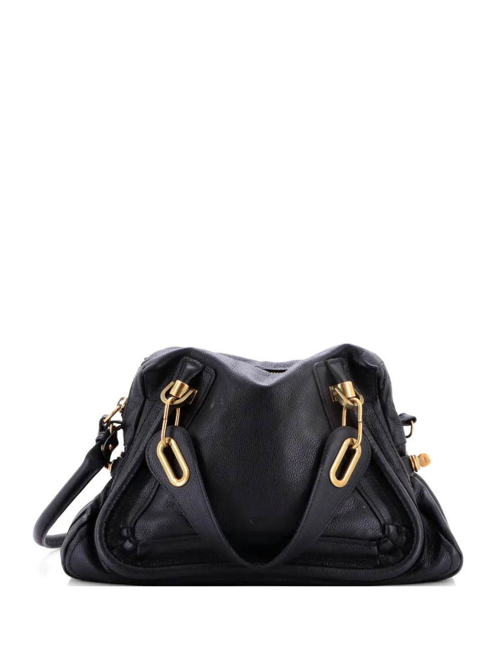 Chloé Pre-Owned Paraty Top Handle Bag Leather Medium satchel - Black